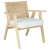Honeybloom Kanon White Oak Accent Chair Opening Sales
