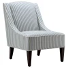 Honeybloom Kayson Blue Striped Accent Chair Promotion