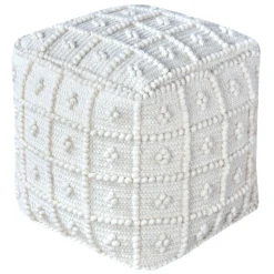 Honeybloom Knots Cream Pouf Exquisite Gifts