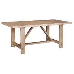 Honeybloom Massena Natural Wood Dining Table, 72 Online Discount