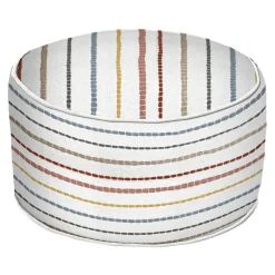 Honeybloom Rainbow Striped Pouf, 20 14 Discount Online