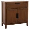 Honeybloom Samuel 1-Drawer 2-Door Wooden Cabinet Opening Sales