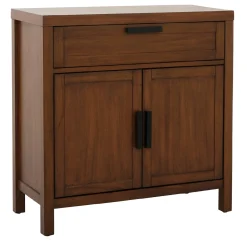 Honeybloom Samuel 1-Drawer 2-Door Wooden Cabinet Opening Sales