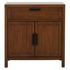 Honeybloom Samuel 1-Drawer 2-Door Wooden Cabinet Opening Sales