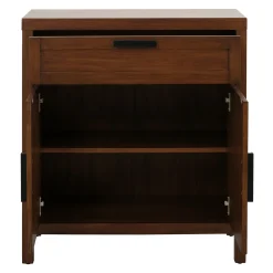 Honeybloom Samuel 1-Drawer 2-Door Wooden Cabinet Opening Sales