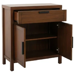 Honeybloom Samuel 1-Drawer 2-Door Wooden Cabinet Opening Sales