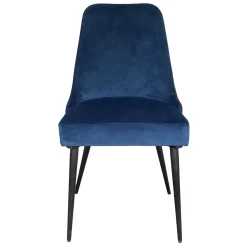 Indigo Blue Velvet Dining Chair Premium