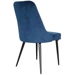 Indigo Blue Velvet Dining Chair Premium