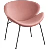 Jagger Chair With Black Metal Legs, Rose Opening Sales