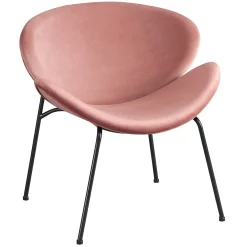 Jagger Chair With Black Metal Legs, Rose Opening Sales