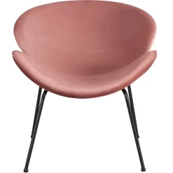 Jagger Chair With Black Metal Legs, Rose Opening Sales