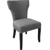 Jhene Ii Grey Studded Back Dining Chair Low Price