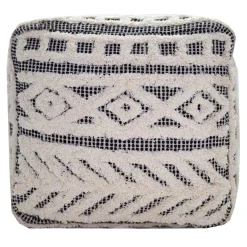 Kai Diamond Tufted Pouf, 16 Outlet