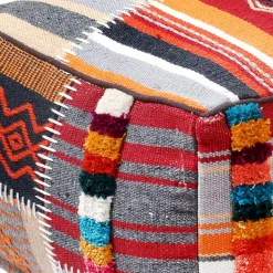 Krisha Yarn Dyed Pouf Featured