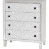 Laci White 4 Drawer Cabinet Fashion