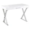 Laila Ali Astrid Chrome Desk Bargain Sale