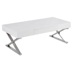 Laila Ali Astrid White Coffee Table Cheaper