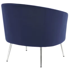 Laila Ali Avani Blue Velvet Accent Chair Opening Sales