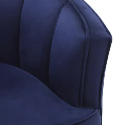 Laila Ali Avani Blue Velvet Accent Chair Opening Sales