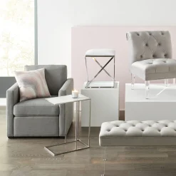 Laila Ali Harlowe Modern Track Arm Chair Promotion