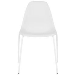 Lily White Dining Chair With Metal Legs Exquisite Gifts