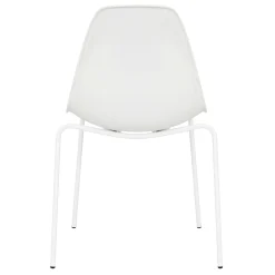 Lily White Dining Chair With Metal Legs Exquisite Gifts