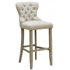 Linen Ring Back Barstool, Kd Online Discount
