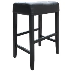 Madison Black Backless Barstool, 29 Outlet