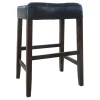 Madison Brown Backless Barstool, 29 Discount
