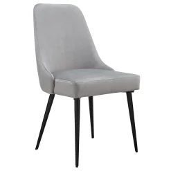 Mereen Velvet Dining Chair, Grey Premium