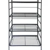 Metal 4 Tier Folding Rack With Wire Shelves Discount Online