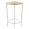 Metal Corner Plant Stand With Wood Top Grey, Small Low Price