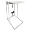 Metal C-Table With Usb Port, Grey Exquisite Gifts