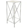 Metal Plant Stand With Wood Top Grey, Medium Opening Sales