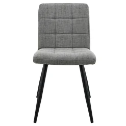 Mia Grey Quilted Dining Chair Discount