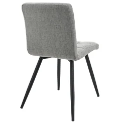 Mia Grey Quilted Dining Chair Discount