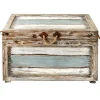 Nantucket Weathered Wood Decorative Storage Trunk, Large Opening Sales