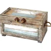 Nantucket Weathered Wood Decorative Storage Trunk, Small Discount Online