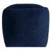 Navy Ripple Pouf Gift Selection