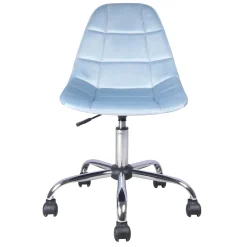 Olivia Blue Velvet Office Chair Exquisite Gifts