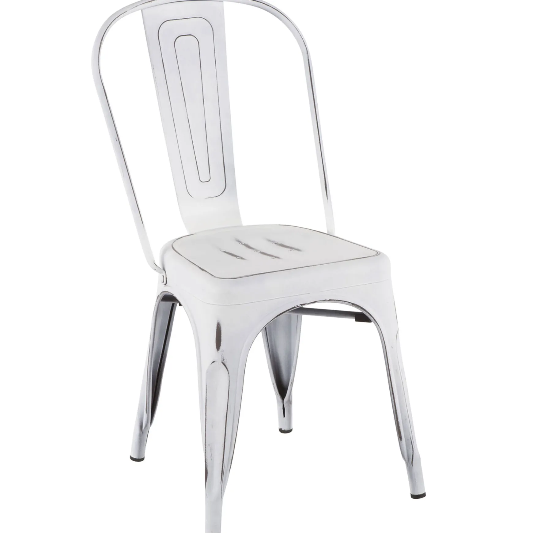 Oregon Vintage White Metal Dining Chair Opening Sales