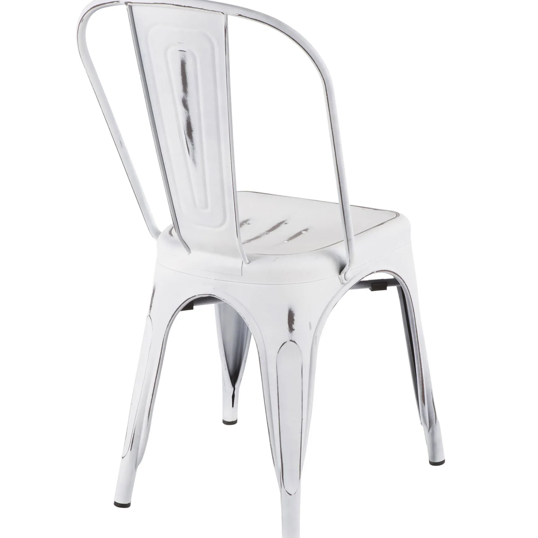 Oregon Vintage White Metal Dining Chair Opening Sales
