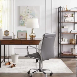 Parkview Metal & Wood Writing Desk With Storage, 48 Less Expensive