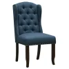 Providence Aahmad Winged Dining Chair, Azure Low Price