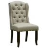 Providence Aahmad Winged Dining Chair, Beige Promotion