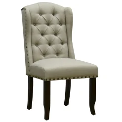 Providence Aahmad Winged Dining Chair, Beige Promotion