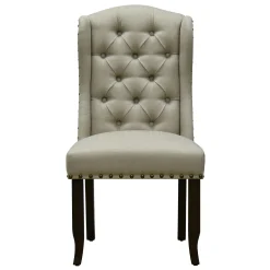 Providence Aahmad Winged Dining Chair, Beige Promotion