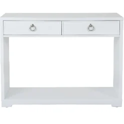 Providence Clara White Console Table Flash Sale