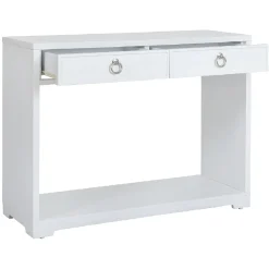 Providence Clara White Console Table Flash Sale