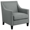Providence Erica Studded Accent Chair, Grey Promotion